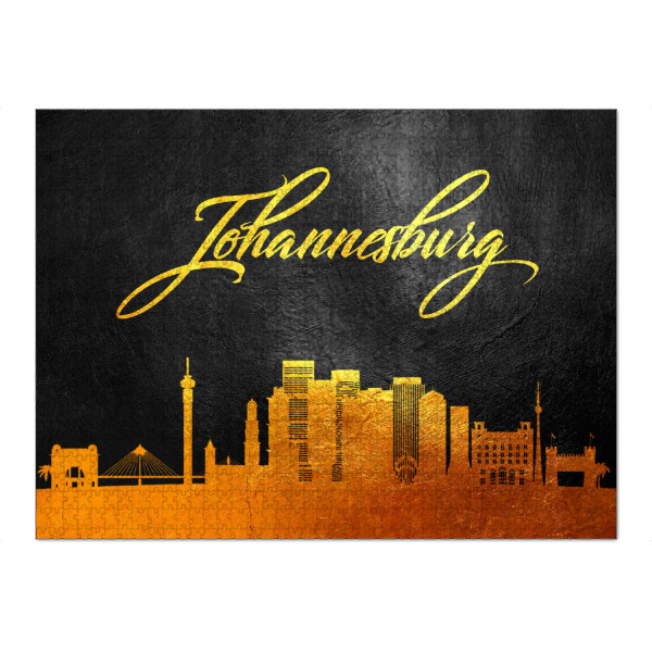 Puzzle Ravensburger "Johannesburg South Africa Gold" artboxONE - Städte - Gold,Skyline,Johannesburg,South africa,City,Stadt - Bild gold