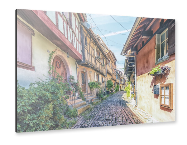 Alu-Dibond "Alsace Street" 30x20 cm artboxONE