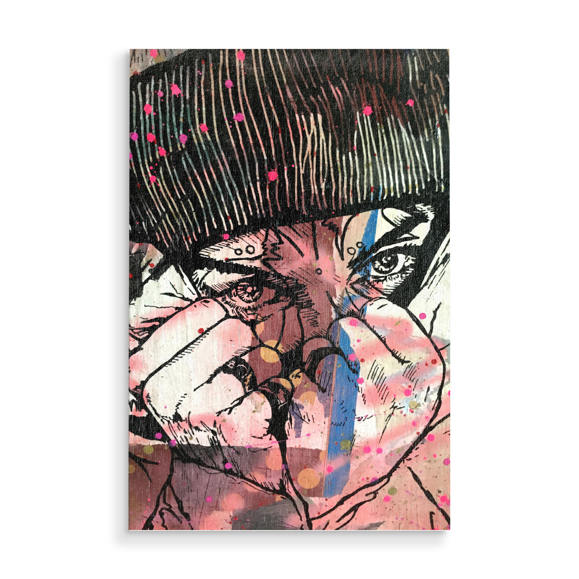Holzbild "Cold frozen" artboxONE - Abstrakt,Musik,Streetart