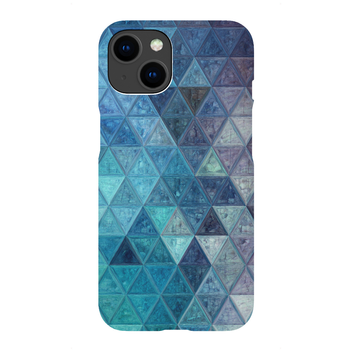 iPhone "Mosaic blue purple" Premium-Case Handyhülle artboxONE