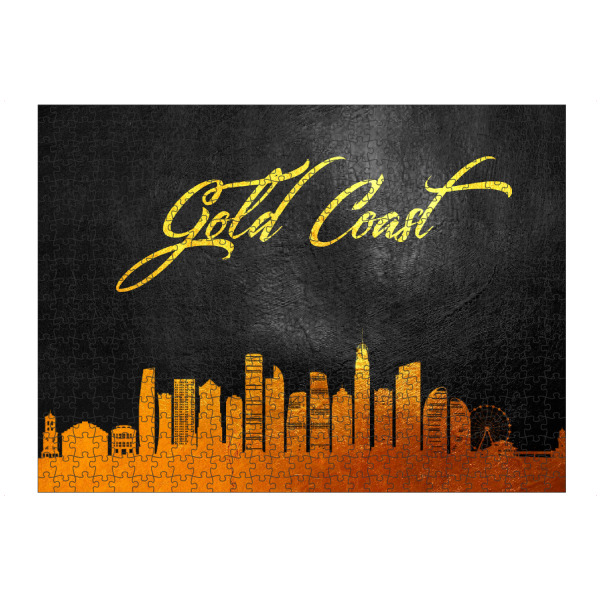 Puzzle Ravensburger "Gold Coast Gold Skyline" artboxONE - Städte - Gold coast,Australia,Gold,Skyline,City,Stadt - Bild gold coast