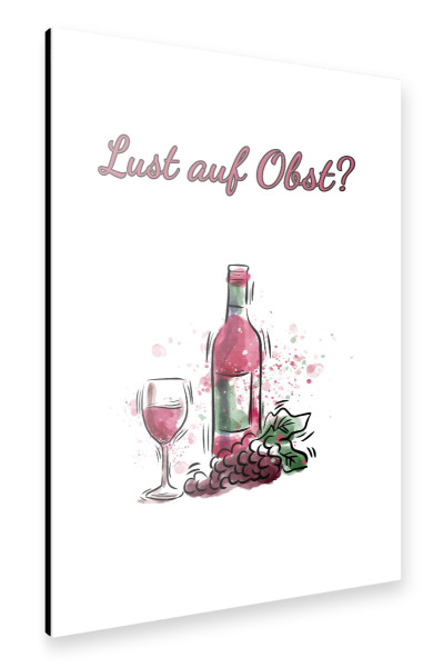 Alu-Dibond "Lust auf Obst" 30x20 cm artboxONE