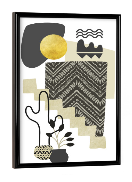 Poster mit schwarzem Rahmen "Moroccan Villa Still Life" artboxONE - Natur,Reise,Abstrakt