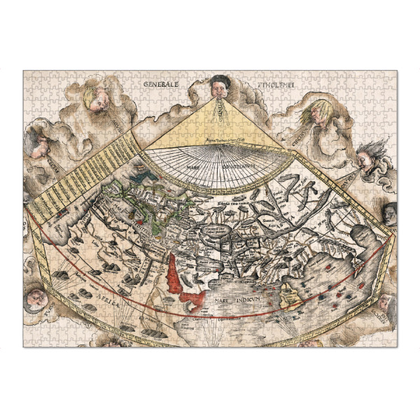 Puzzle Ravensburger "Ptholemei old map" artboxONE - Reise,Kartografie