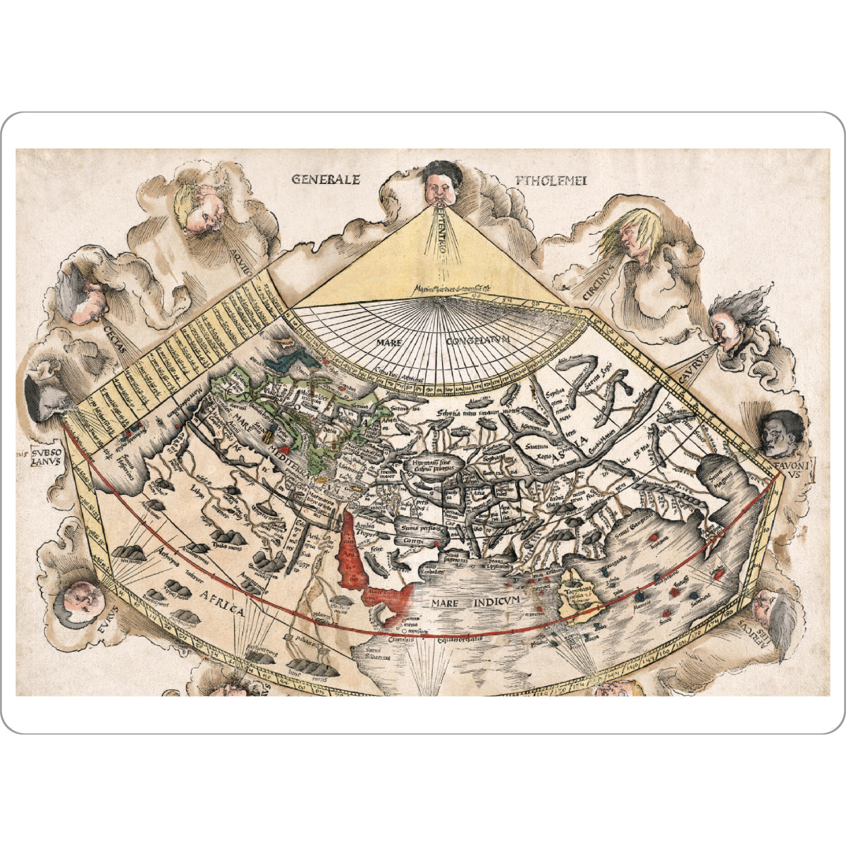 Tischset "Ptholemei old map" artboxONE - Reise,Kartografie