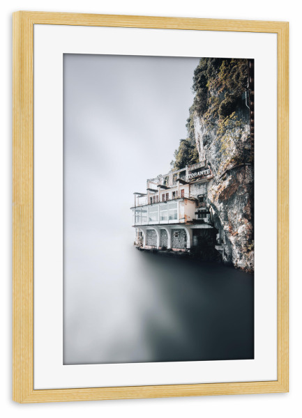 Poster mit Rahmen kiefer "The Lake Hotel" artboxONE - Natur,Reise,Architektur