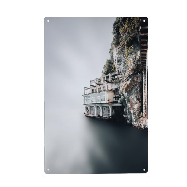 Metall Poster "The Lake Hotel" artboxONE - Natur,Reise,Architektur