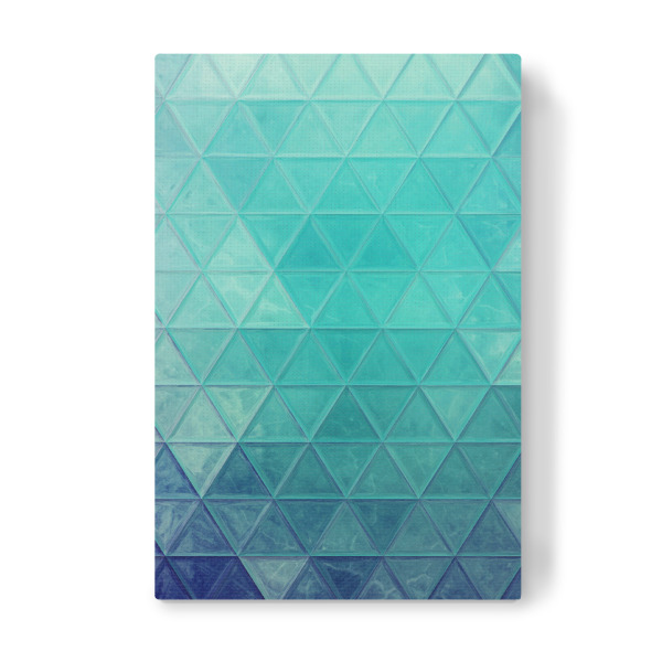 Leinwandbild "Mosaic sea blue" artboxONE - Abstrakt,Geometrie