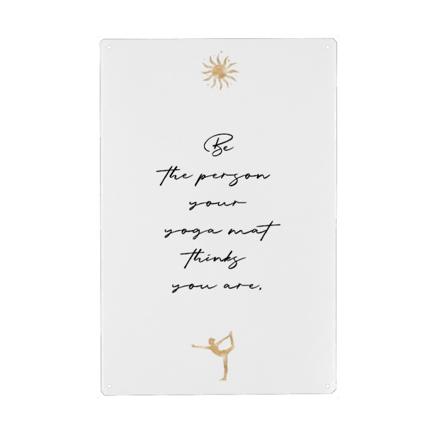 Holzbild "Be the person" artboxONE - Typografie