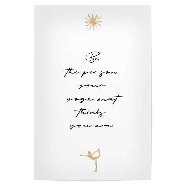 Poster "Be the person" artboxONE - Typografie