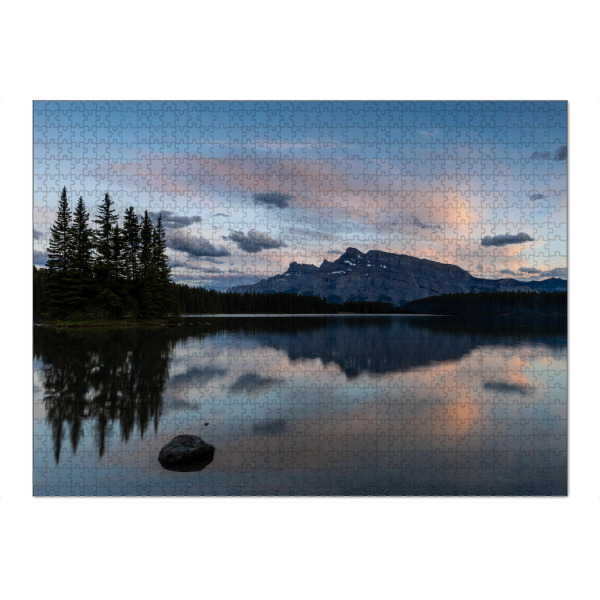 Puzzle Ravensburger "Two Jack Lake" artboxONE - Natur,Reise,Reise / Länder