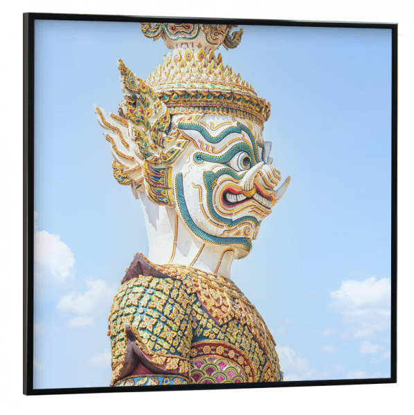 Poster mit schwarzem Rahmen 30x30 cm "Giant Guardian" artboxONE - Städte,Reise,Architektur,Reise / Asien,Reise / Länder
