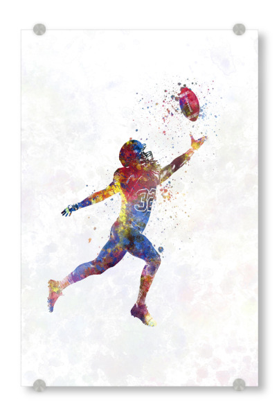 Acrylglasbild "American football players-e" artboxONE - Abstrakt,Sport,Sport / Fußball