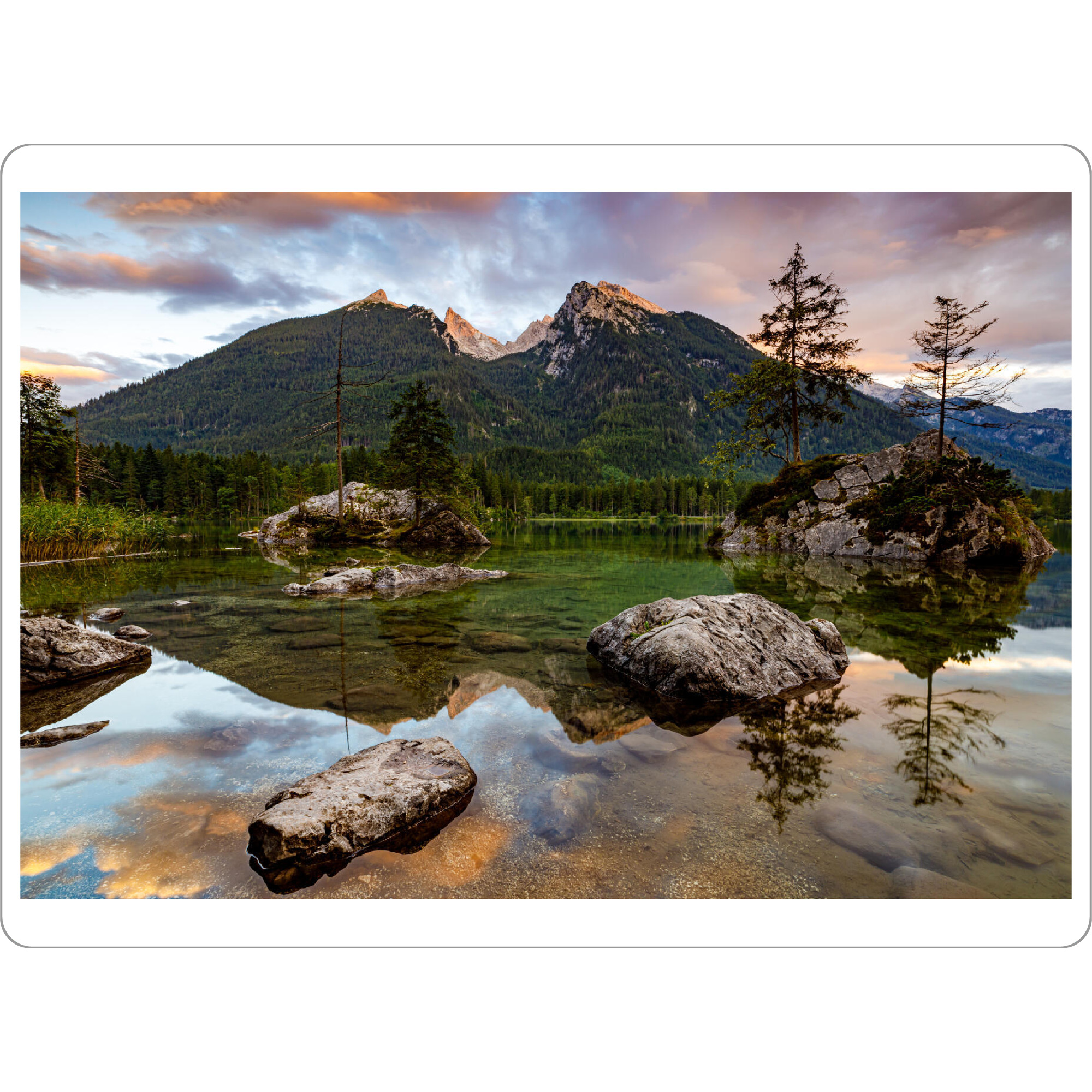 Tischset "Der Hintersee bei Ramsau" artboxONE - Natur,Reise