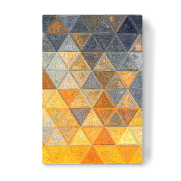 Leinwandbild "Mosaic yellow grey" artboxONE - Abstrakt,Geometrie
