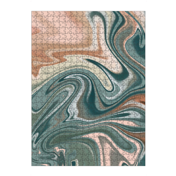 artboxONE Puzzle "Green And Pink Agate Pattern" artboxONE - Typografie,Abstrakt,Fashion,Marmor,Galaxy