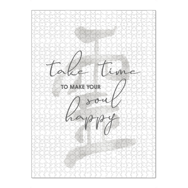 Puzzle Ravensburger "Seele - Japandi Stil" artboxONE - Typografie,Schwarzweiß