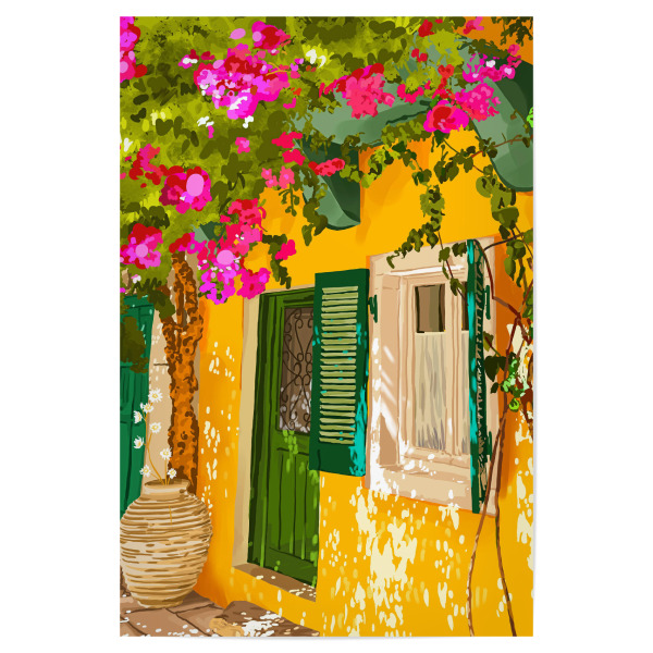 Poster 30x20 cm "Living in the Sunshine. Always" artboxONE - Architektur