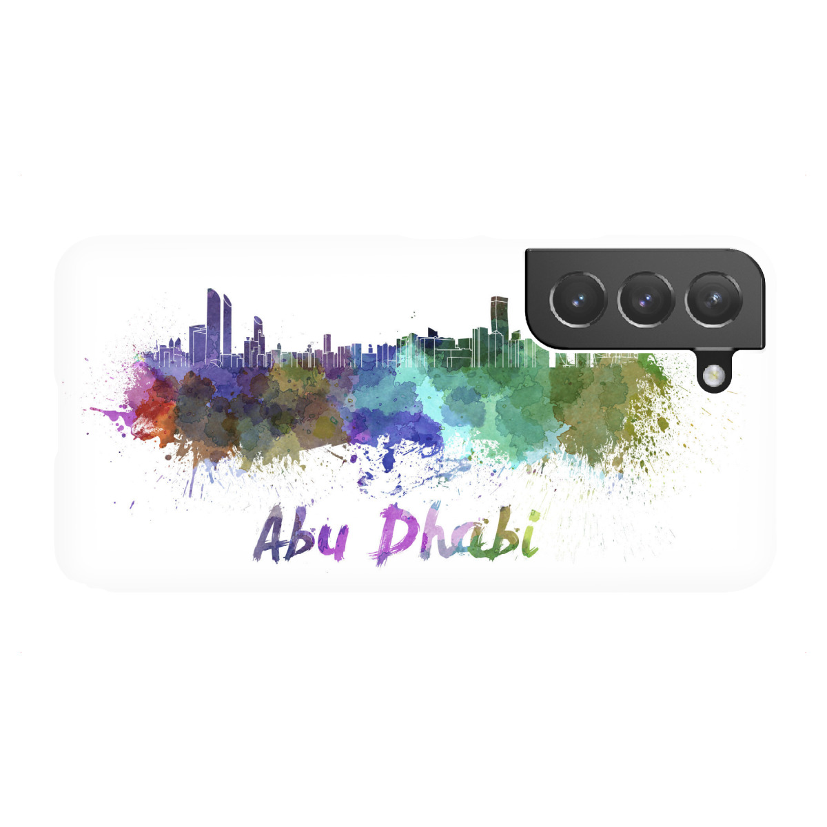 "ABU DHABI skyline in watercolor-b"für Samsung Galaxy - Premium-Case Handyhülle artboxONE