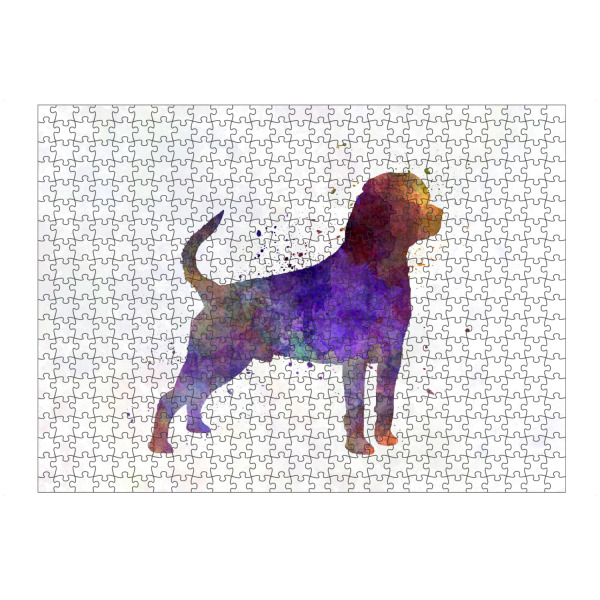 artboxONE Puzzle "Rottweiler in watercolor" artboxONE - Tiere,Abstrakt - Dog,Dogs,Pet,Animal,Mammal,Watercolor,Dog poster,Illustration,Abstract