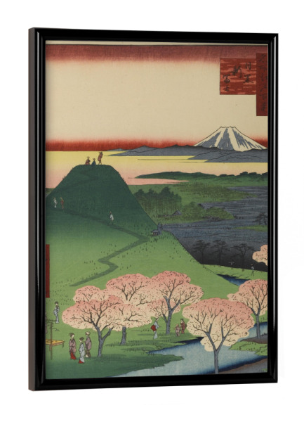 Poster mit schwarzem Rahmen "Neuer Fuji in Meguro" artboxONE - Natur,Reise,Reise / Asien