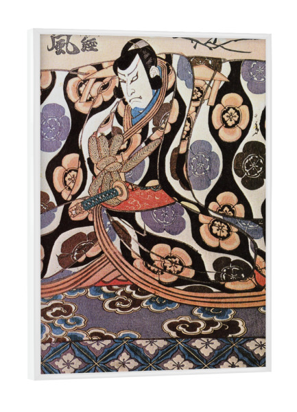 Poster mit weißem Rahmen "Suketsune - Utagawa Toyokuni" artboxONE - Menschen,Reise / Asien