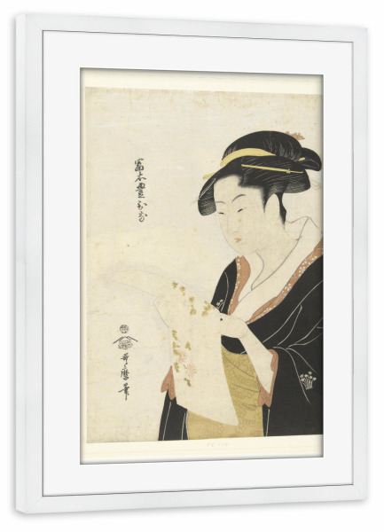 Poster mit Rahmen weiß "Tomimoto Toyohina" artboxONE - Menschen,Reise / Asien