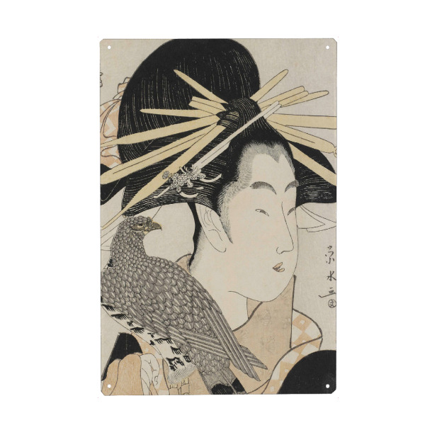 Holzbild "Kurtisane Karuta von Chojiya" artboxONE - Reise,Menschen,Reise / Asien