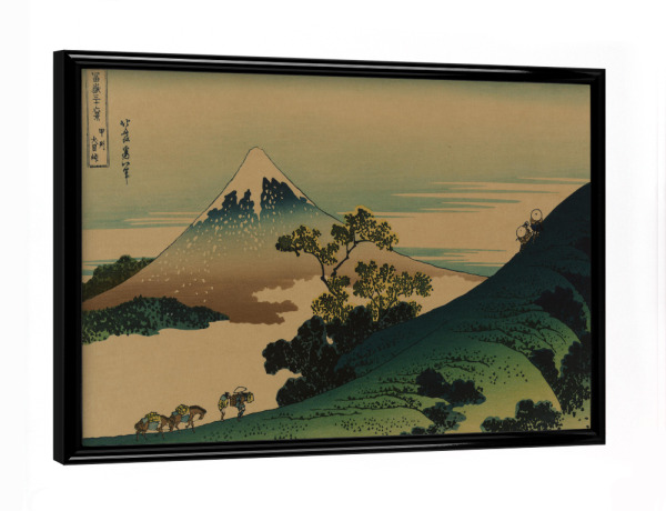 Poster mit schwarzem Rahmen "Der Inume-Pass in der Provinz Kai" artboxONE - Natur,Reise,Reise / Asien