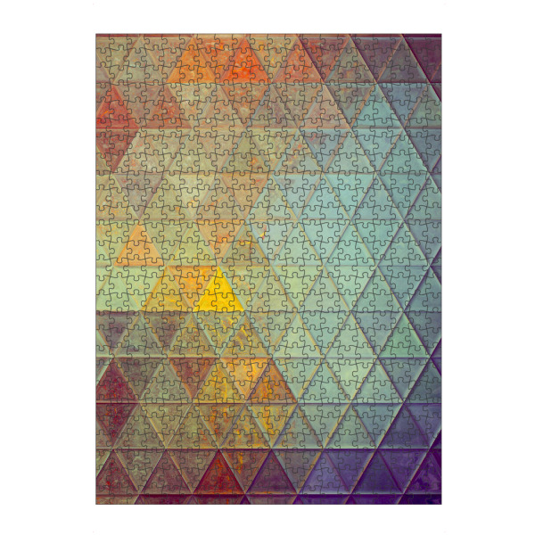 artboxONE Puzzle "Mosaic colors green yellow" artboxONE - Abstrakt,Geometrie