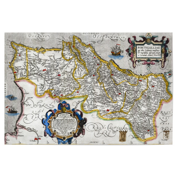 Poster 30x20 cm "Map of Portugal" artboxONE - Kartografie
