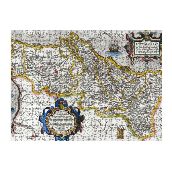 Puzzle Ravensburger "Map of Portugal" artboxONE - Kartografie