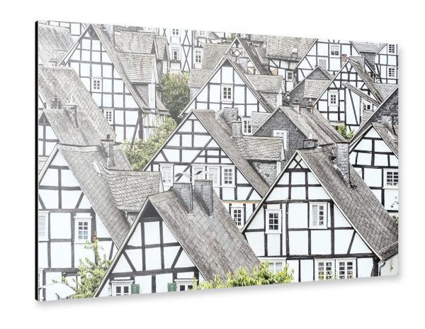 Alu-Dibond "Sister Houses" 30x20 cm artboxONE