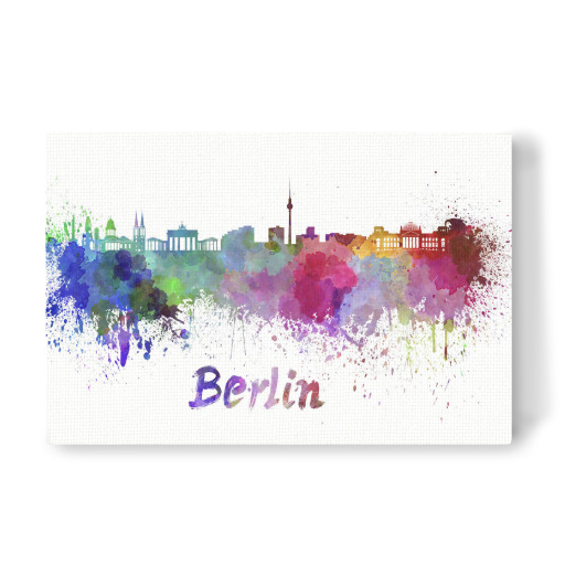 BERLIN skyline in watercolor-b BERLIN skyline in watercolor-b