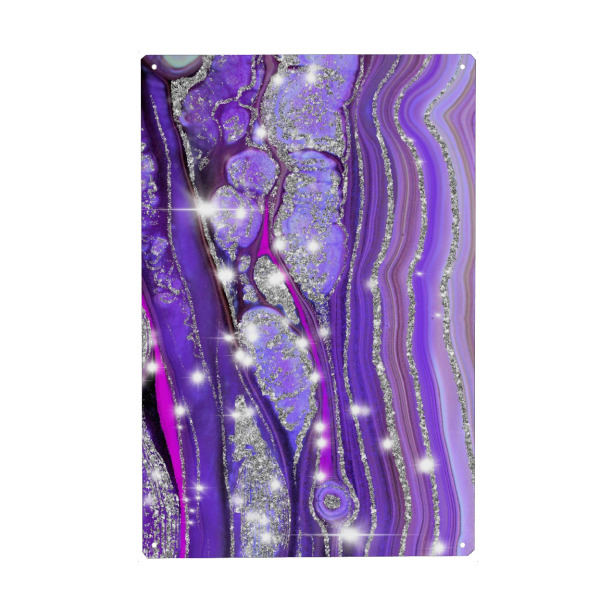 Holzbild "Violet Agate" artboxONE - Abstrakt,Fashion,Festivals,Lustig