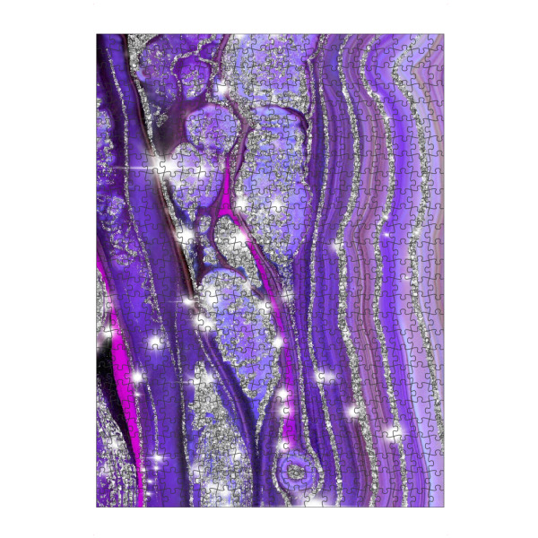 Puzzle Ravensburger "Violet Agate" artboxONE - Abstrakt,Fashion,Festivals,Lustig