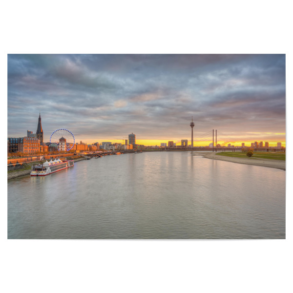 Poster 30x20 cm "Skyline Düsseldorf" artboxONE - Reise,Städte / Düsseldorf