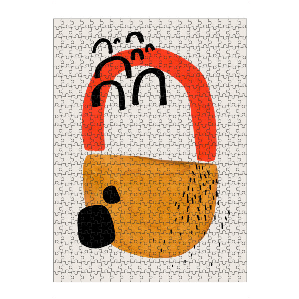 artboxONE Puzzle "Ejaaz Haniff - Orange Arch" artboxONE - Abstrakt,Geometrie