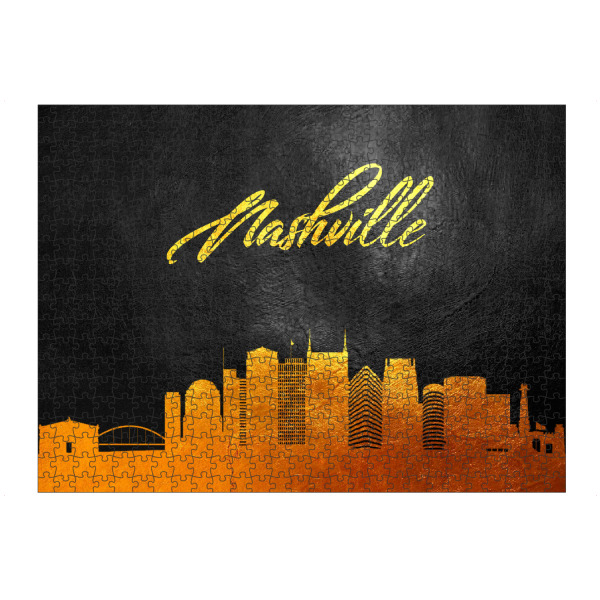 artboxONE Puzzle "Nashville Tennessee Gold Skyline" artboxONE - Städte - Nashville,Tennessee,Gold,Skyline,City,Stadt - Bild nashville