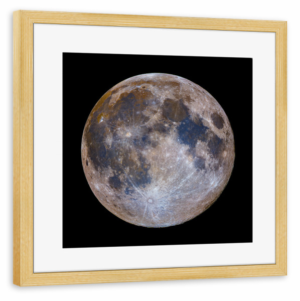 Poster mit Rahmen kiefer "Super Vollmond" artboxONE - Natur,Galaxy