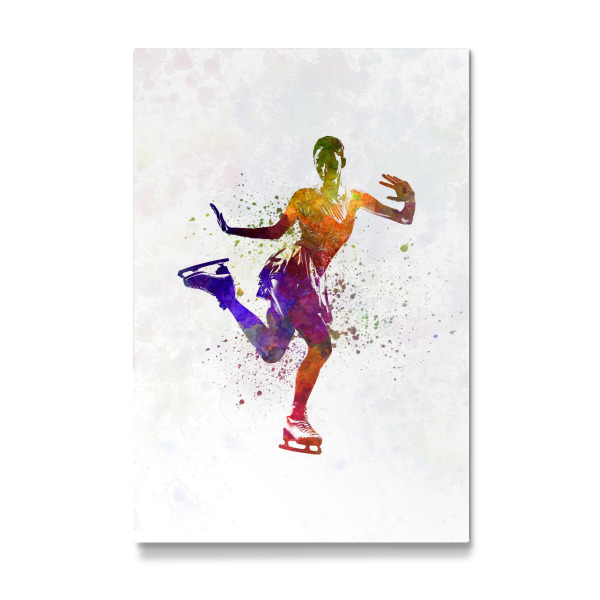 Galerie-Print "Watercolor ice skater" 30x20 cm artboxONE