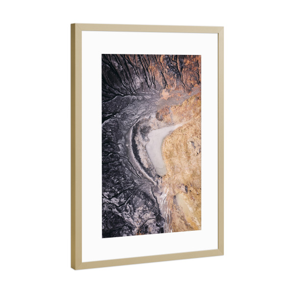 Poster mit Rahmen Gold "SECURE" artboxONE - Natur,Abstrakt