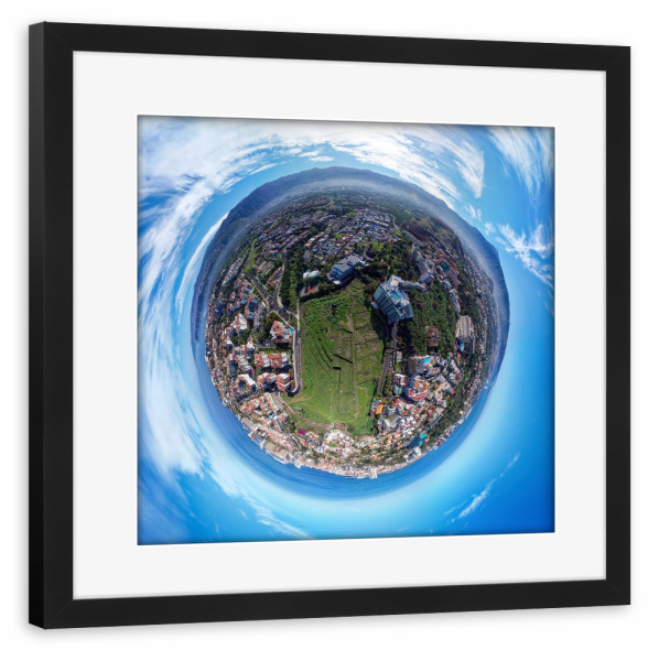 Poster mit Rahmen schwarz "Teneriffa-Barranco Martiánez;high" artboxONE - Städte,Natur,Reise,Architektur,Reise / Strand und Meer