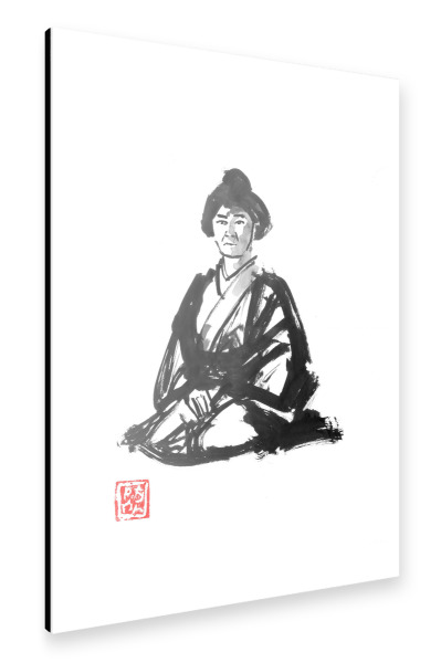 Alu-Dibond "Sketch woman" 30x20 cm artboxONE