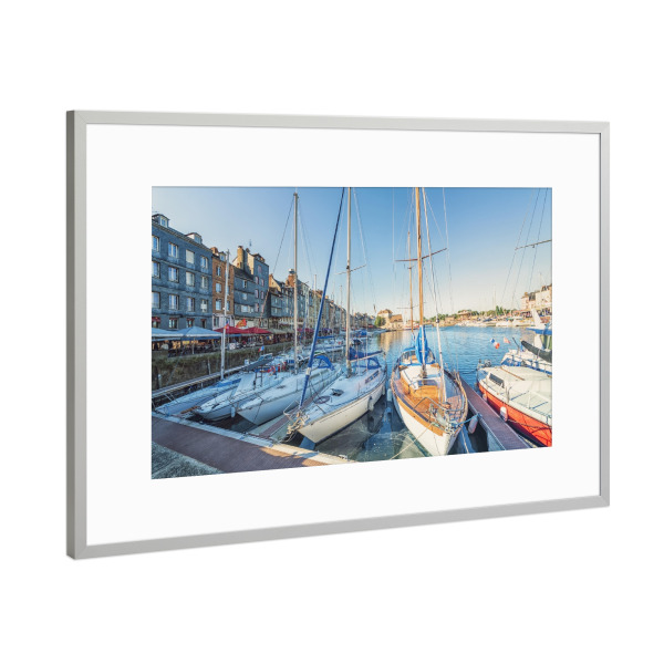 Poster mit Rahmen Silber "Honfleur" artboxONE - Städte,Reise,Architektur,Reise / Länder,Städte / Weitere