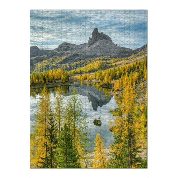Puzzle Ravensburger "Herbst am Lago Federa" artboxONE - Natur,Reise,Reise / Länder