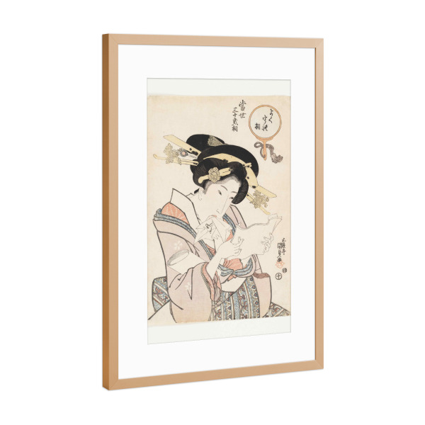 Poster mit Rahmen Kupfer "Der gefragte Typ" artboxONE - Menschen,Reise / Asien