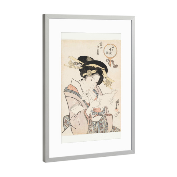 Poster mit Rahmen Silber "Der gefragte Typ" artboxONE - Menschen,Reise / Asien
