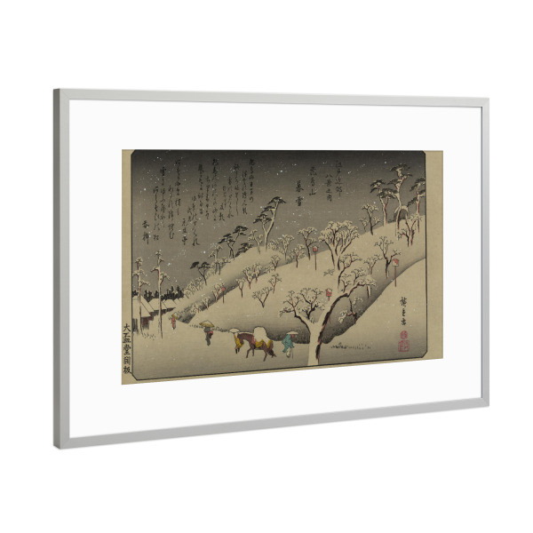 Poster mit Rahmen Silber "Hügel von Asuka" artboxONE - Natur,Reise,Reise / Asien