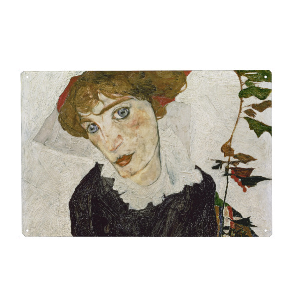 Metall Poster "Portrait of Wally Neuzil" artboxONE - Menschen - Egon schiele,Portrait,Kunst,Malerei,Gemälde,Woman,Female,Frau - Blechschild